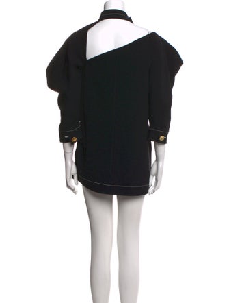 Proenza Schouler Mock Neck Mini Dress