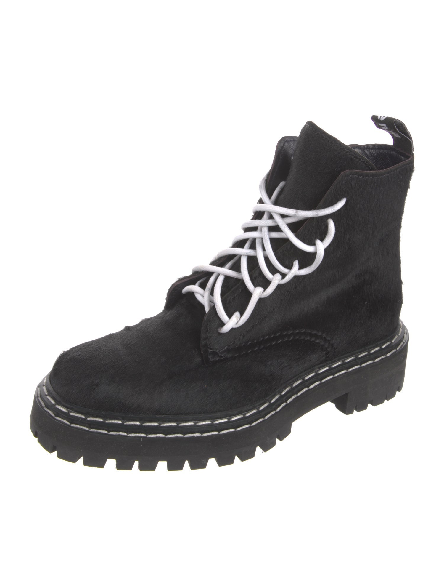 Proenza Schouler Ponyhair Combat Boots