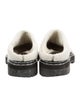 Proenza Schouler Leather Fur Trim Mules