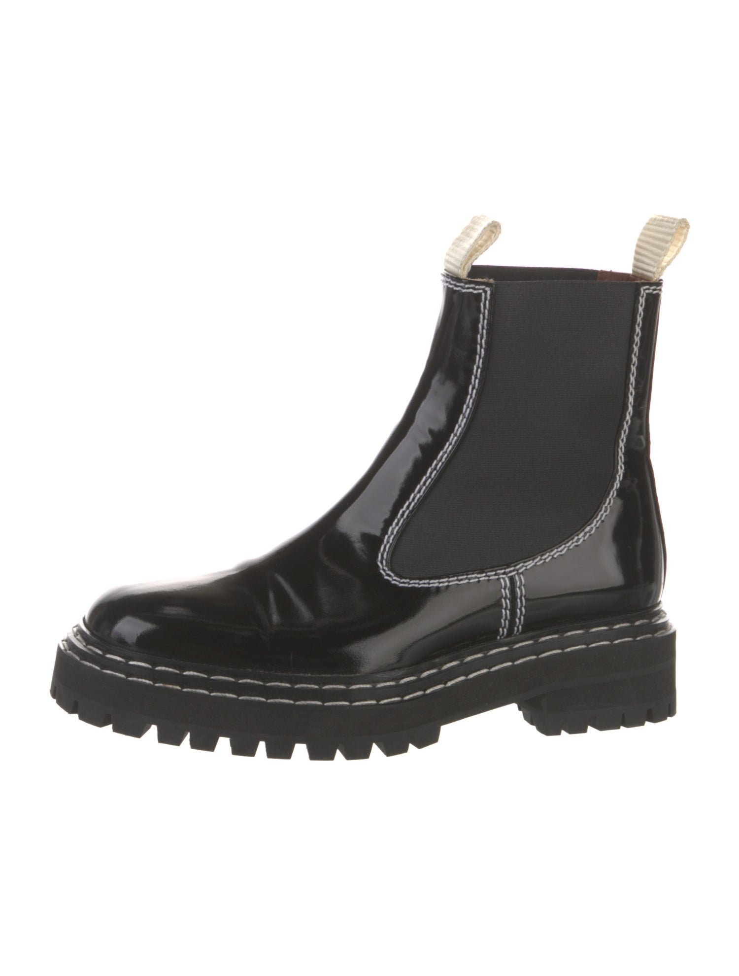 Proenza Schouler Patent Leather Chelsea Boots