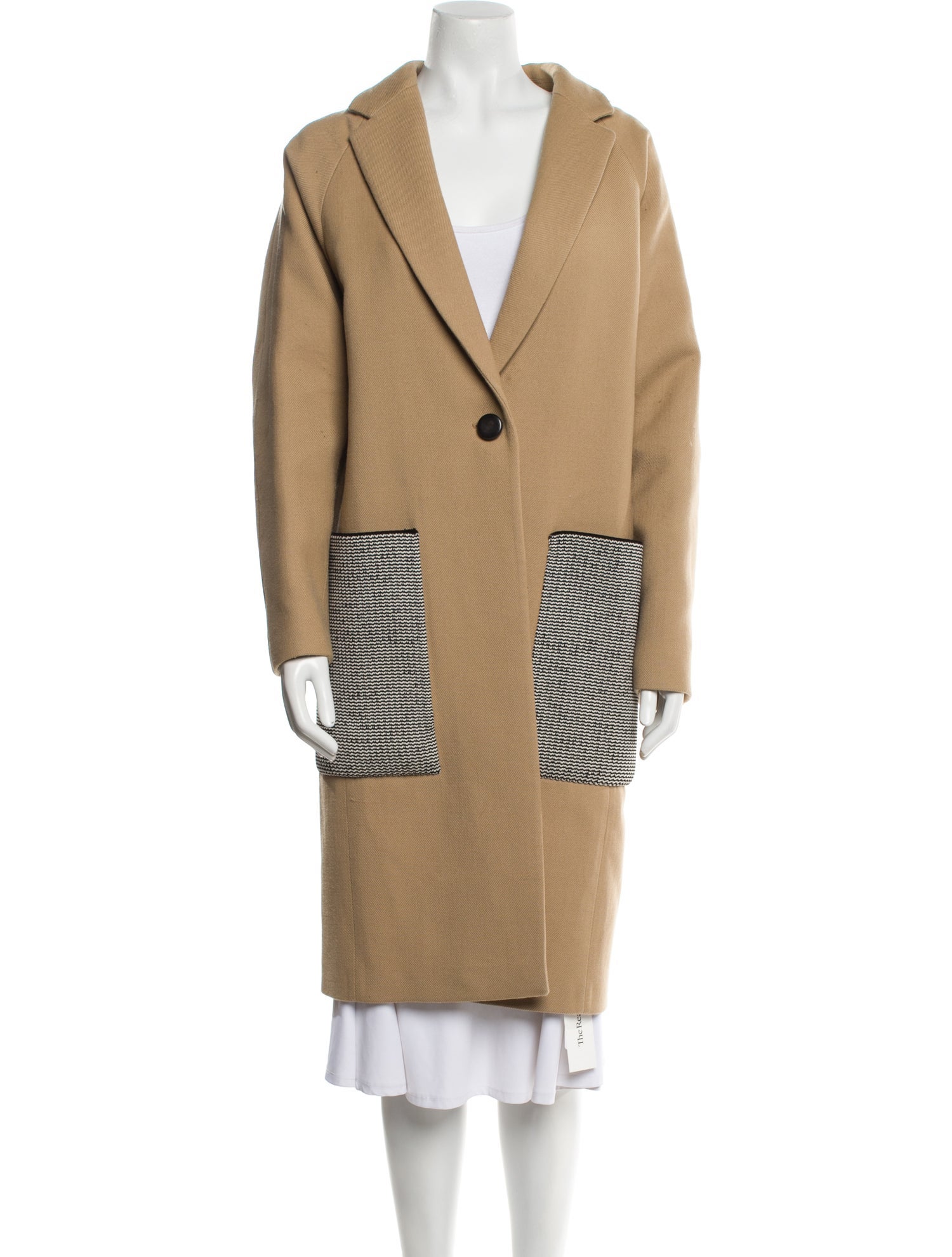Proenza Schouler Virgin Wool Colorblock Pattern Coat