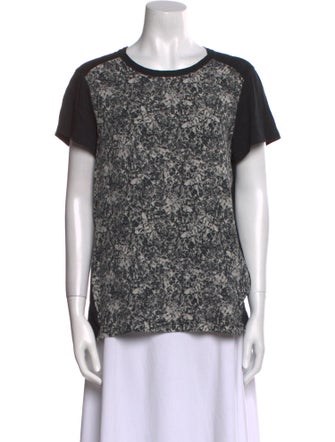 Proenza Schouler Silk Printed T-Shirt