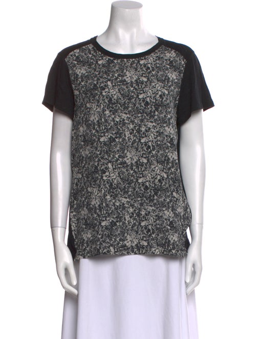 Proenza Schouler Silk Printed T-Shirt