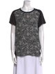 Proenza Schouler Silk Printed T-Shirt