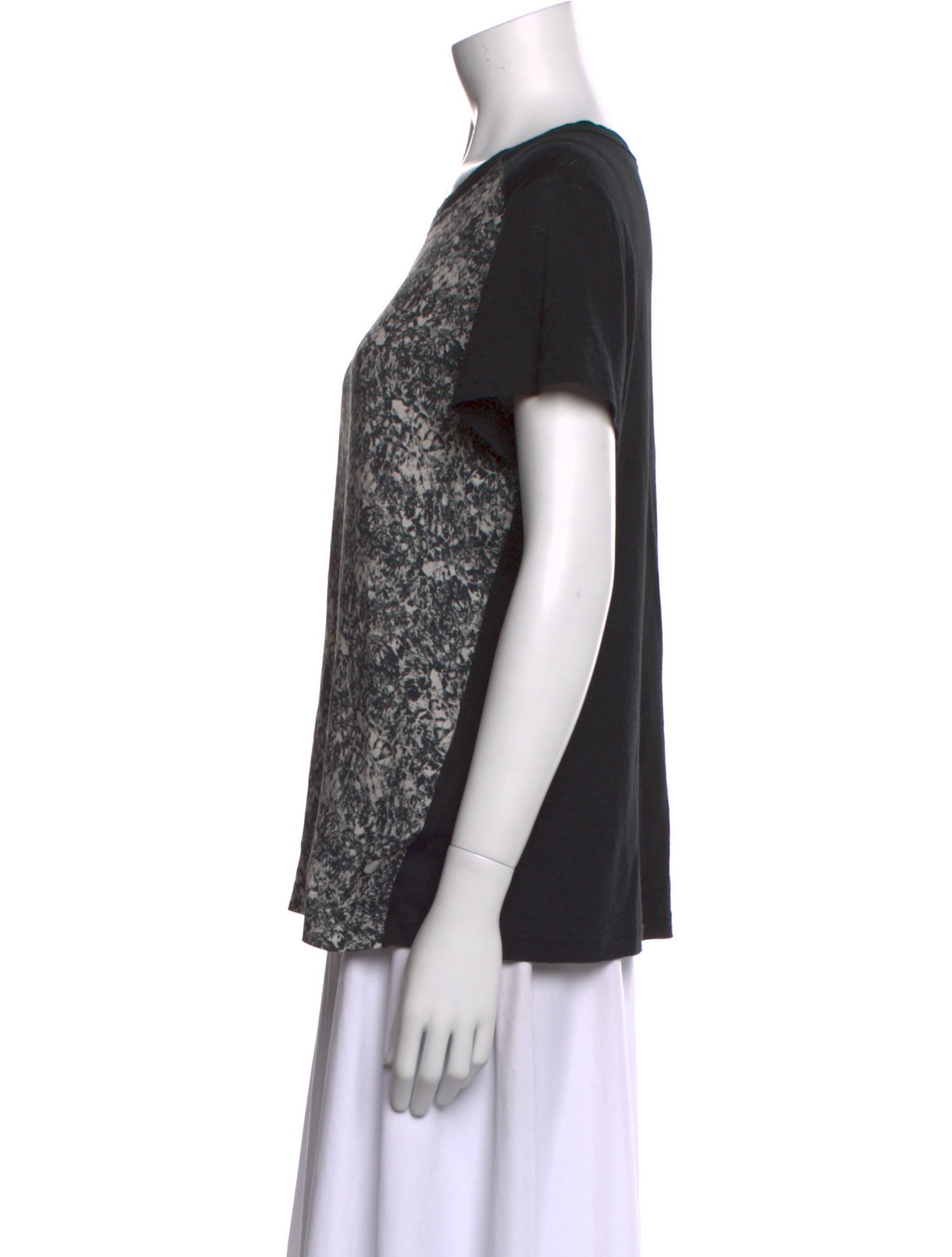 Proenza Schouler Silk Printed T-Shirt