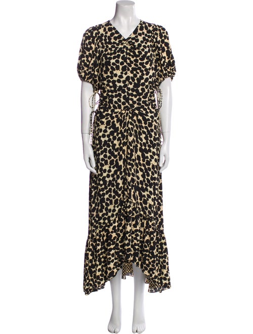 Proenza Schouler Animal Print Long Dress