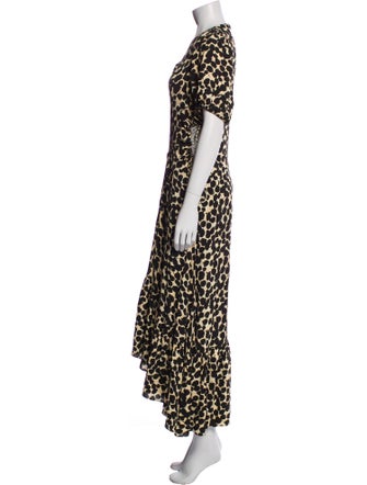 Proenza Schouler Animal Print Long Dress