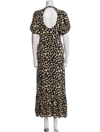 Proenza Schouler Animal Print Long Dress