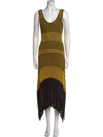 Proenza Schouler Striped Long Dress