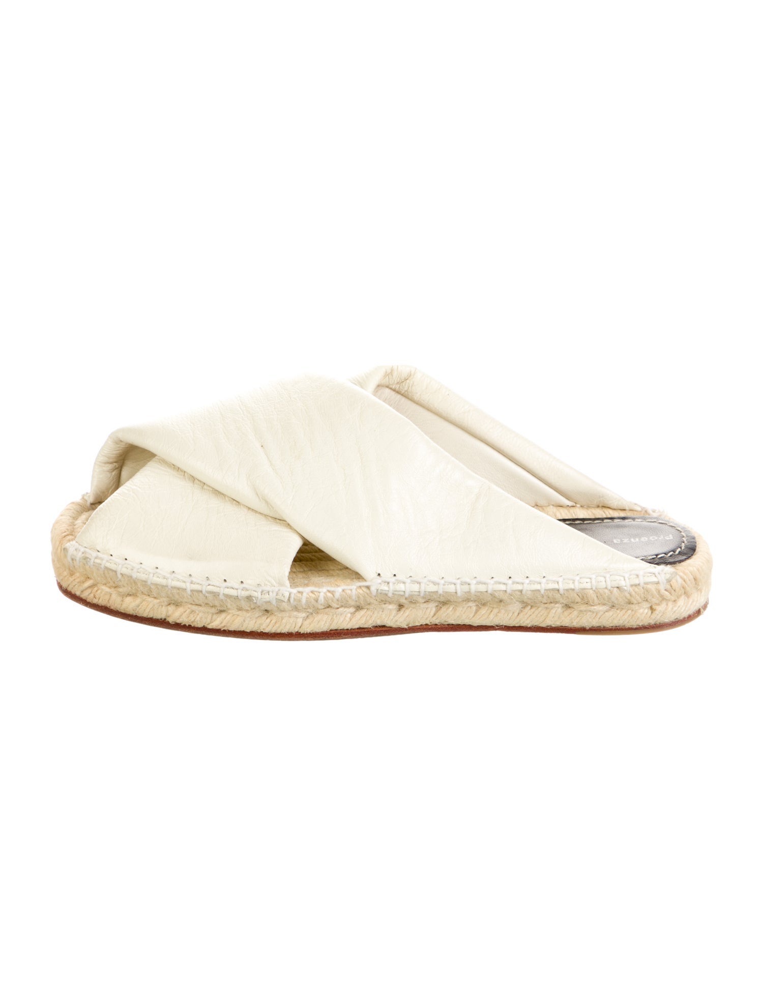 Proenza Schouler Leather Whipstitch Trim Espadrilles