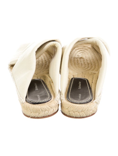 Proenza Schouler Leather Whipstitch Trim Espadrilles
