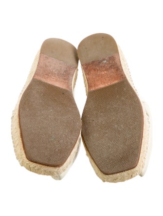 Proenza Schouler Leather Whipstitch Trim Espadrilles