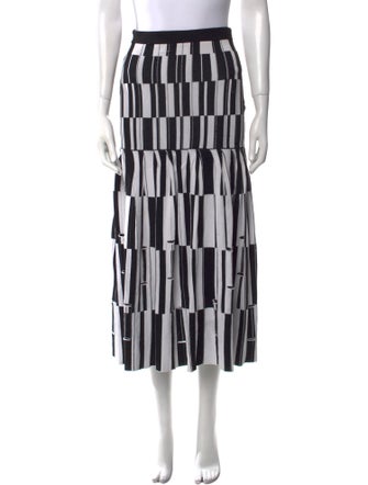 Proenza Schouler Striped Midi Length Skirt