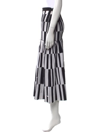 Proenza Schouler Striped Midi Length Skirt