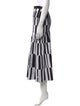 Proenza Schouler Striped Midi Length Skirt