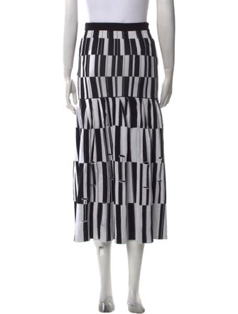 Proenza Schouler Striped Midi Length Skirt