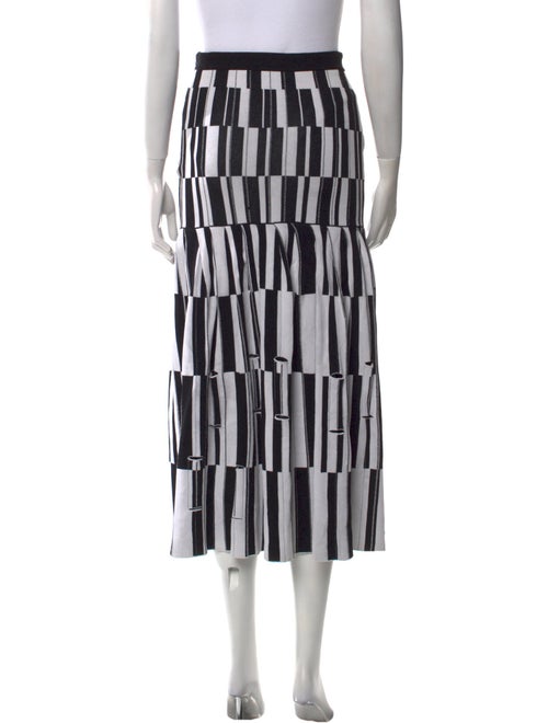 Proenza Schouler Striped Midi Length Skirt