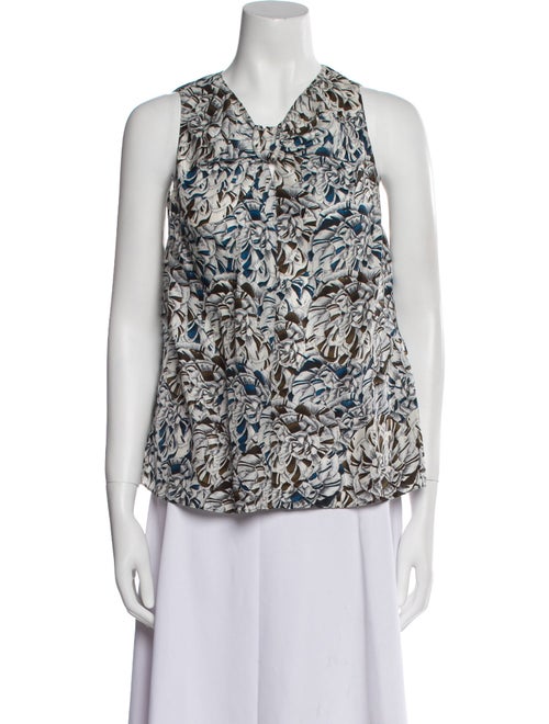 Proenza Schouler Silk Printed Top