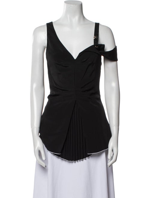 Proenza Schouler Silk V-Neck Top