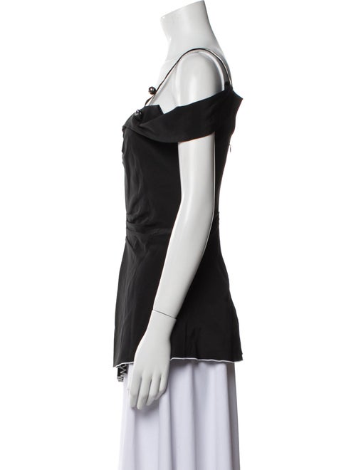 Proenza Schouler Silk V-Neck Top