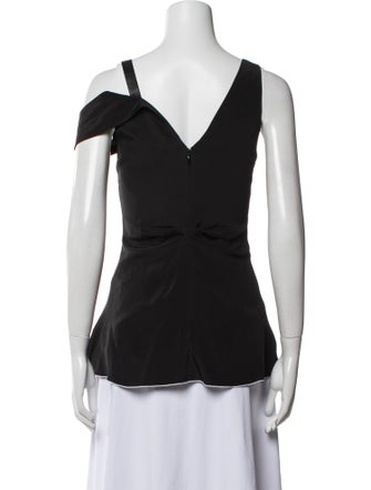 Proenza Schouler Silk V-Neck Top