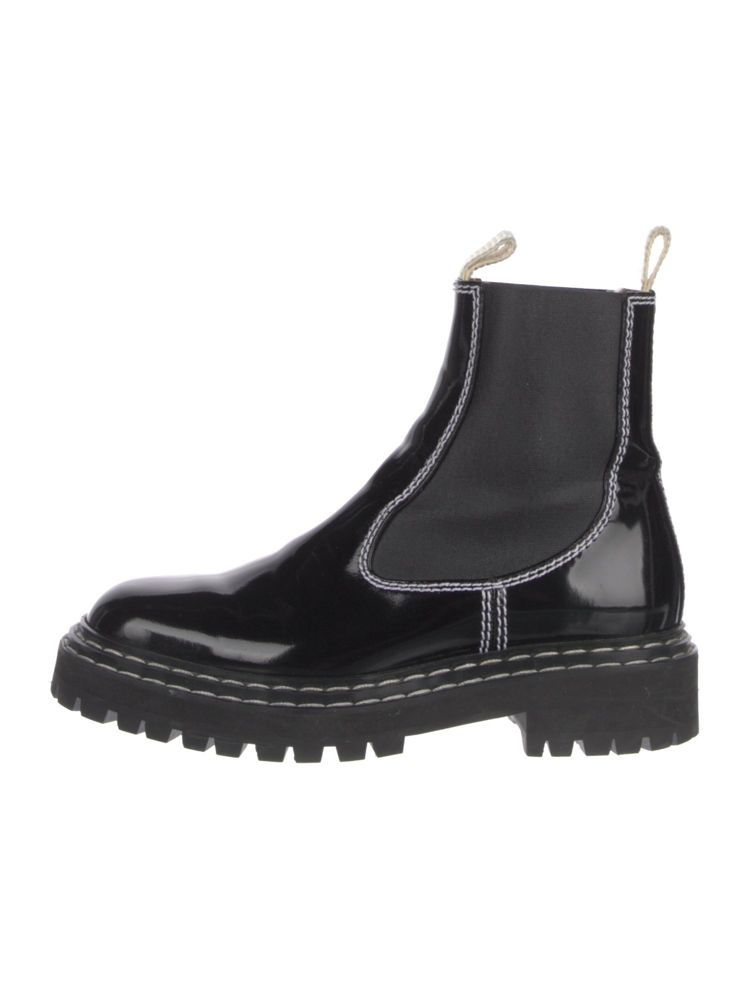 Proenza Schouler Patent Leather Chelsea Boots