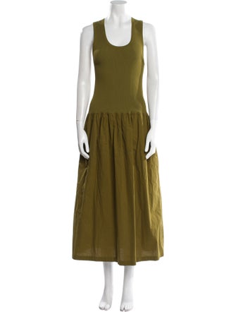 Proenza Schouler Scoop Neck Long Dress