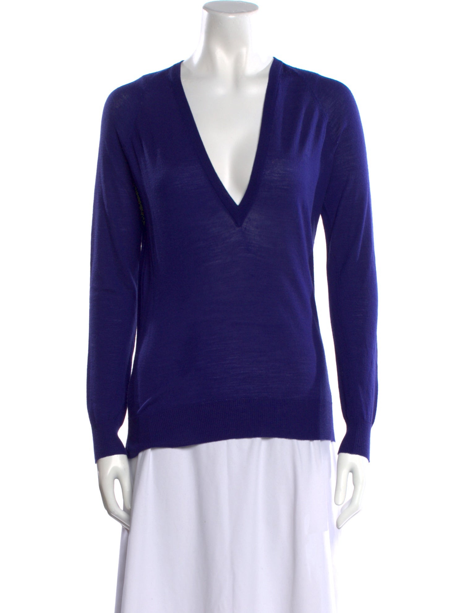 Proenza Schouler Merino Wool V-Neck Top