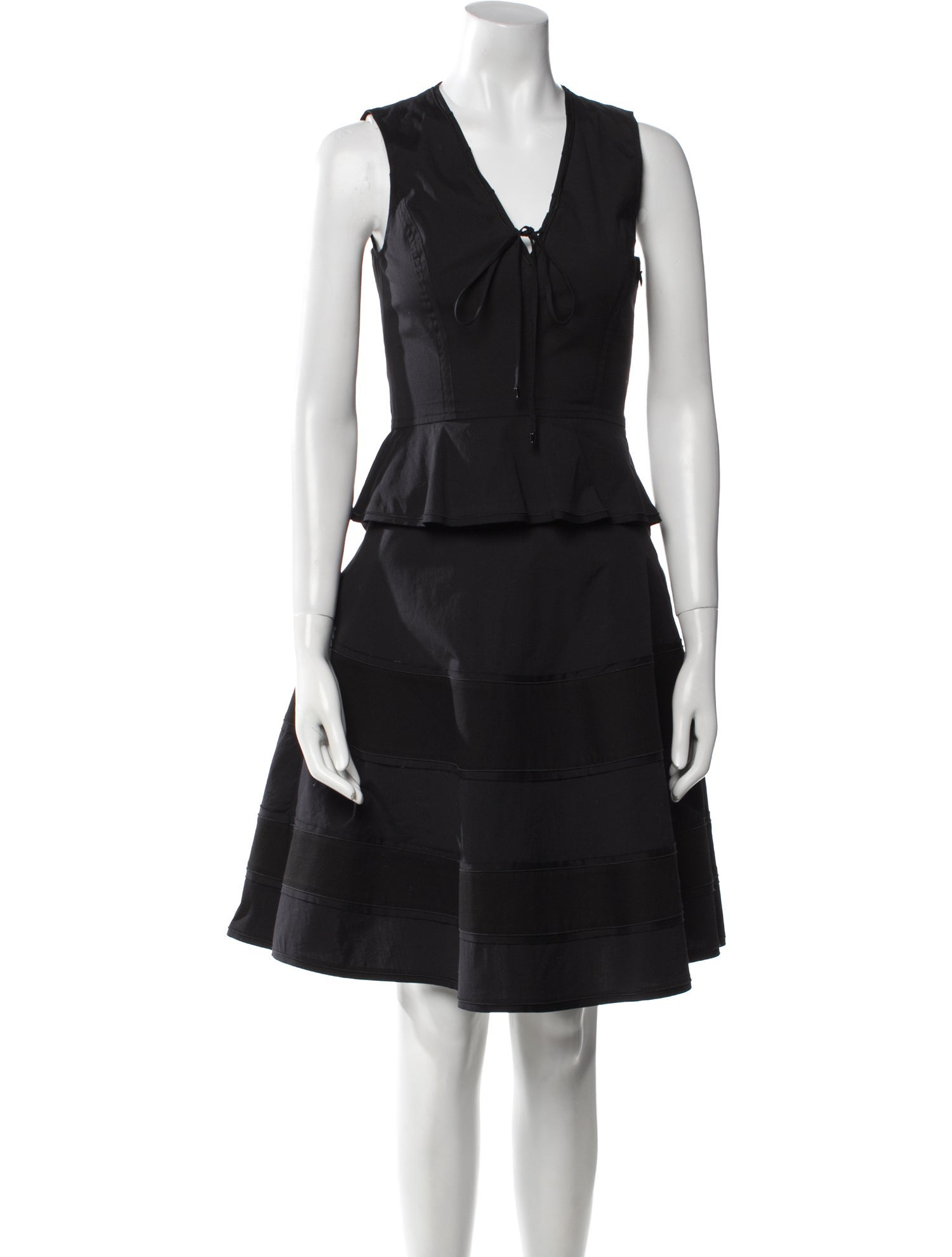 Proenza Schouler V-Neck Knee-Length Dress