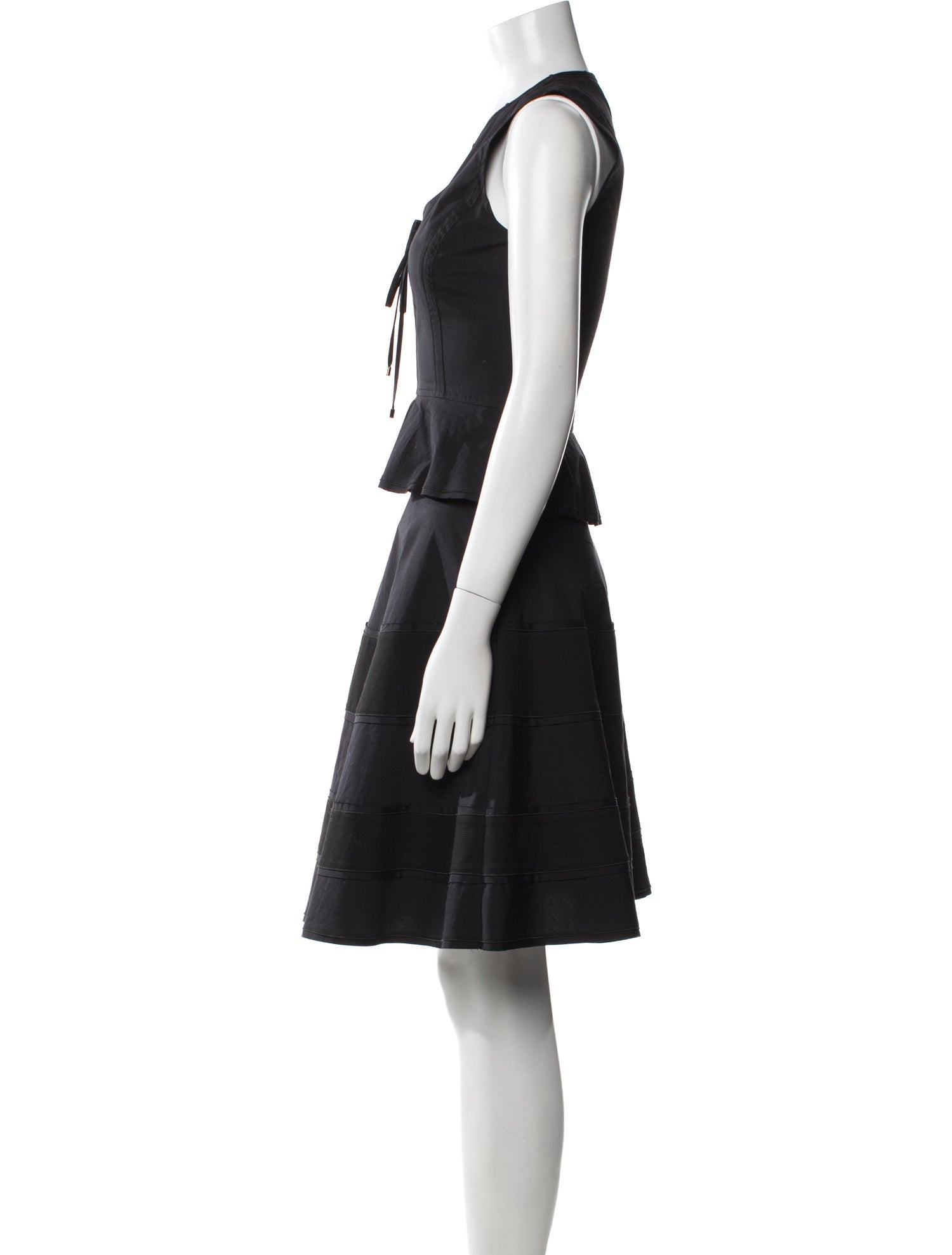 Proenza Schouler V-Neck Knee-Length Dress
