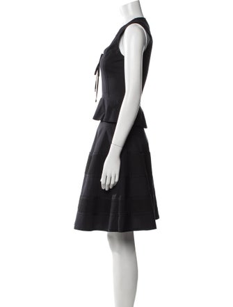 Proenza Schouler V-Neck Knee-Length Dress