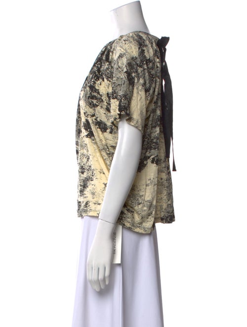 Proenza Schouler Tie-Dye Print Crew Neck Blouse