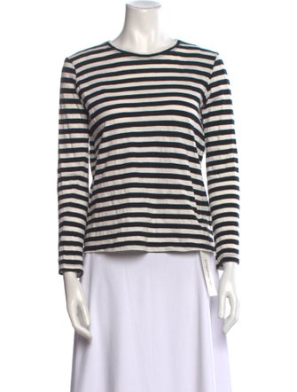 Proenza Schouler Striped Crew Neck Top