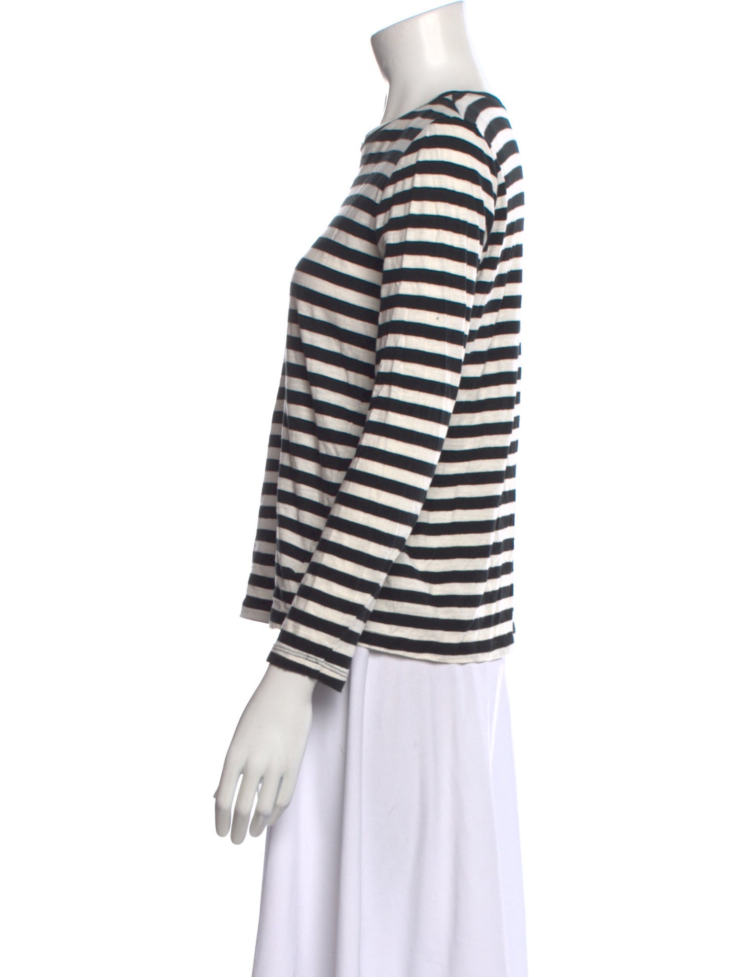 Proenza Schouler Striped Crew Neck Top