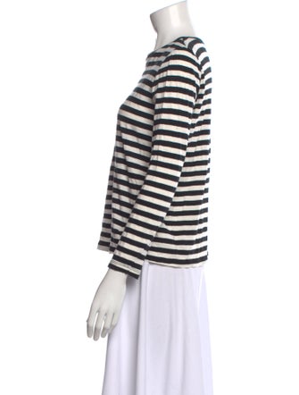 Proenza Schouler Striped Crew Neck Top