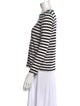 Proenza Schouler Striped Crew Neck Top