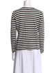 Proenza Schouler Striped Crew Neck Top