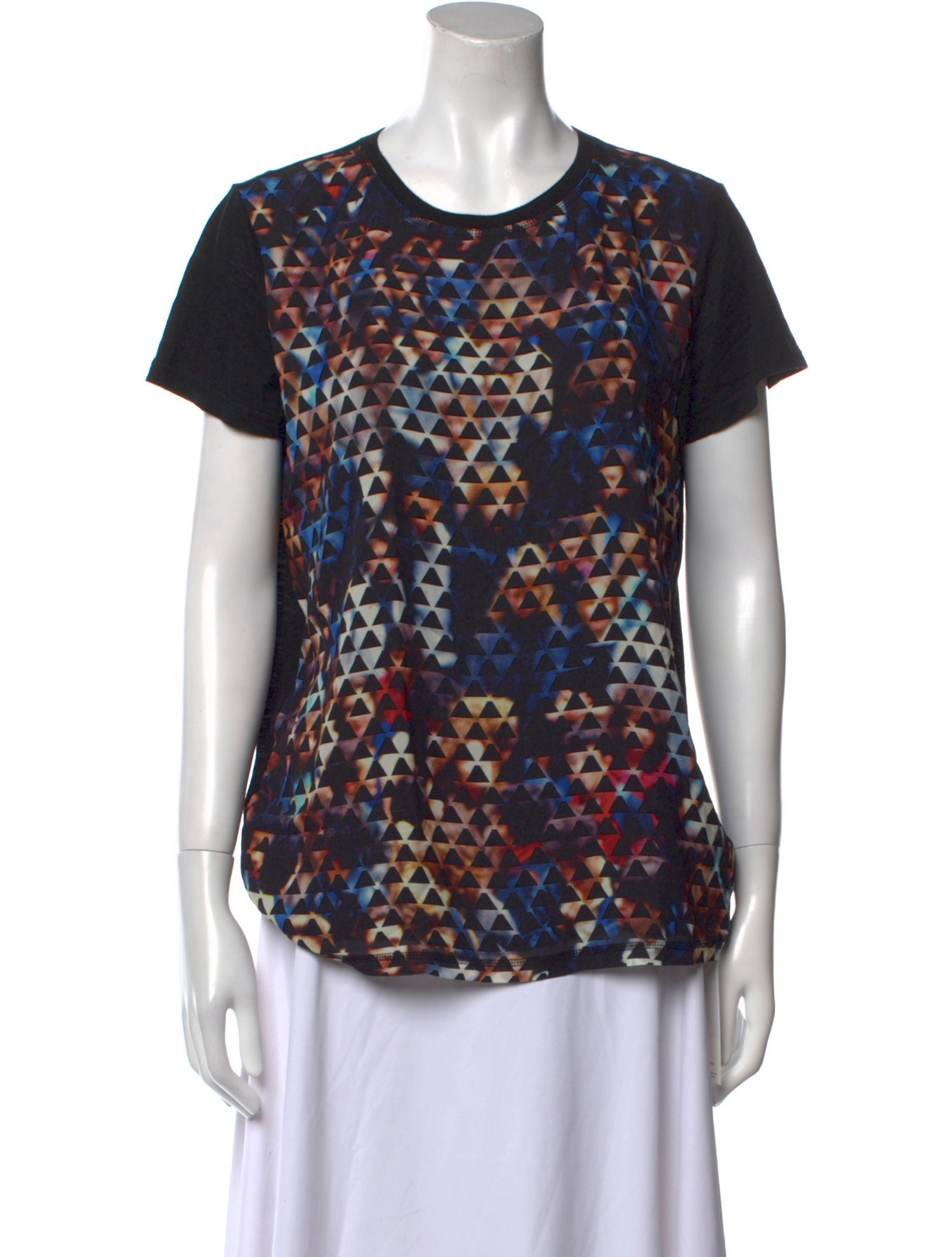 Proenza Schouler Silk Printed T-Shirt