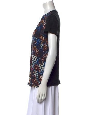 Proenza Schouler Silk Printed T-Shirt