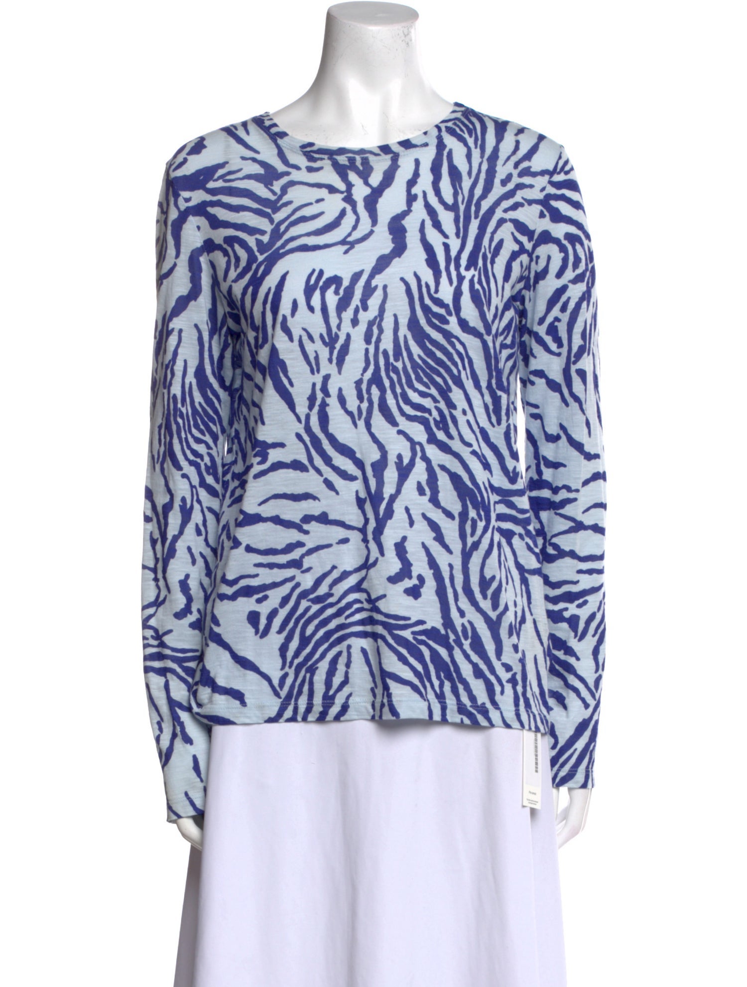 Proenza Schouler Printed Bateau Neckline Top