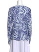 Proenza Schouler Printed Bateau Neckline Top