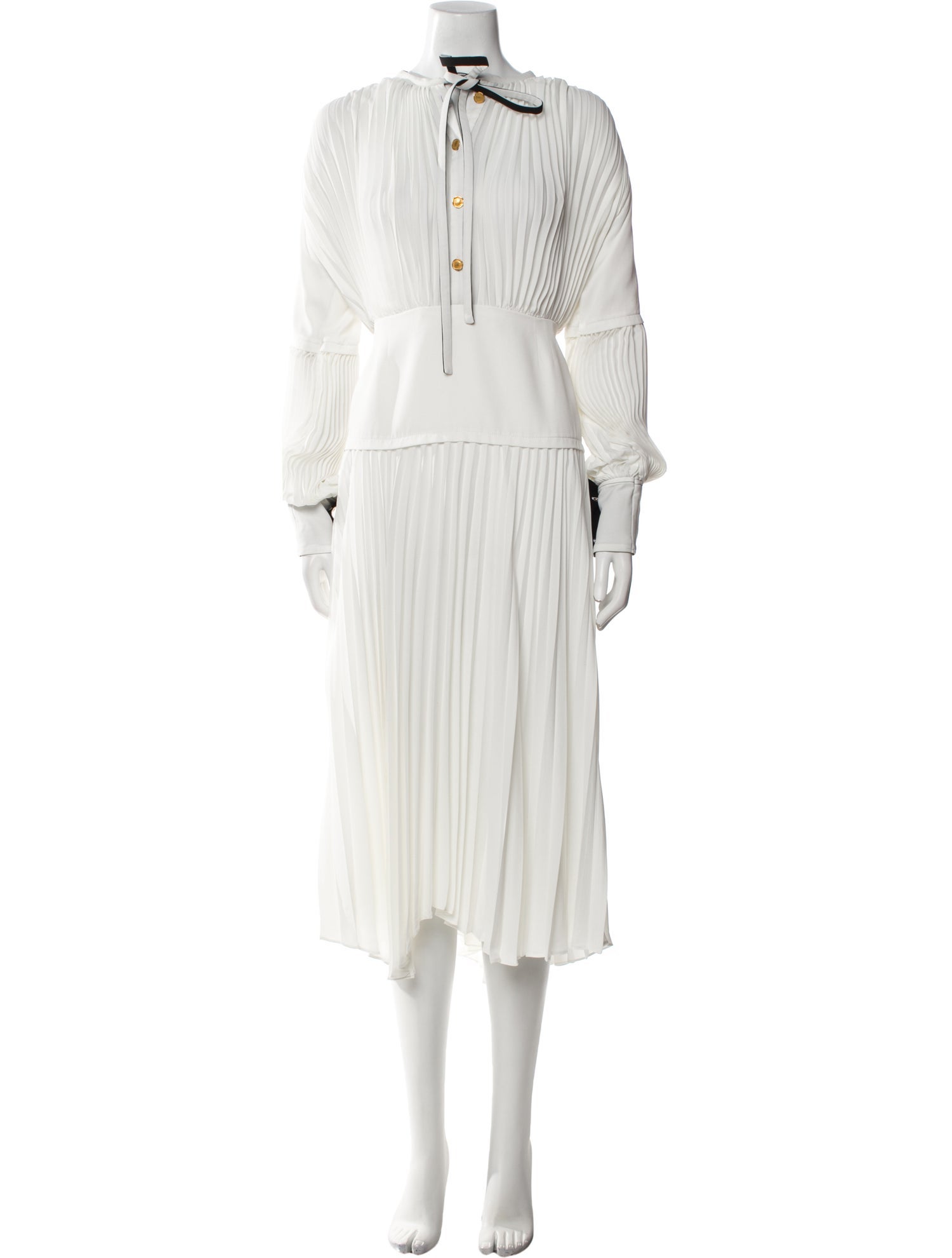 Proenza Schouler Mock Neck Long Dress