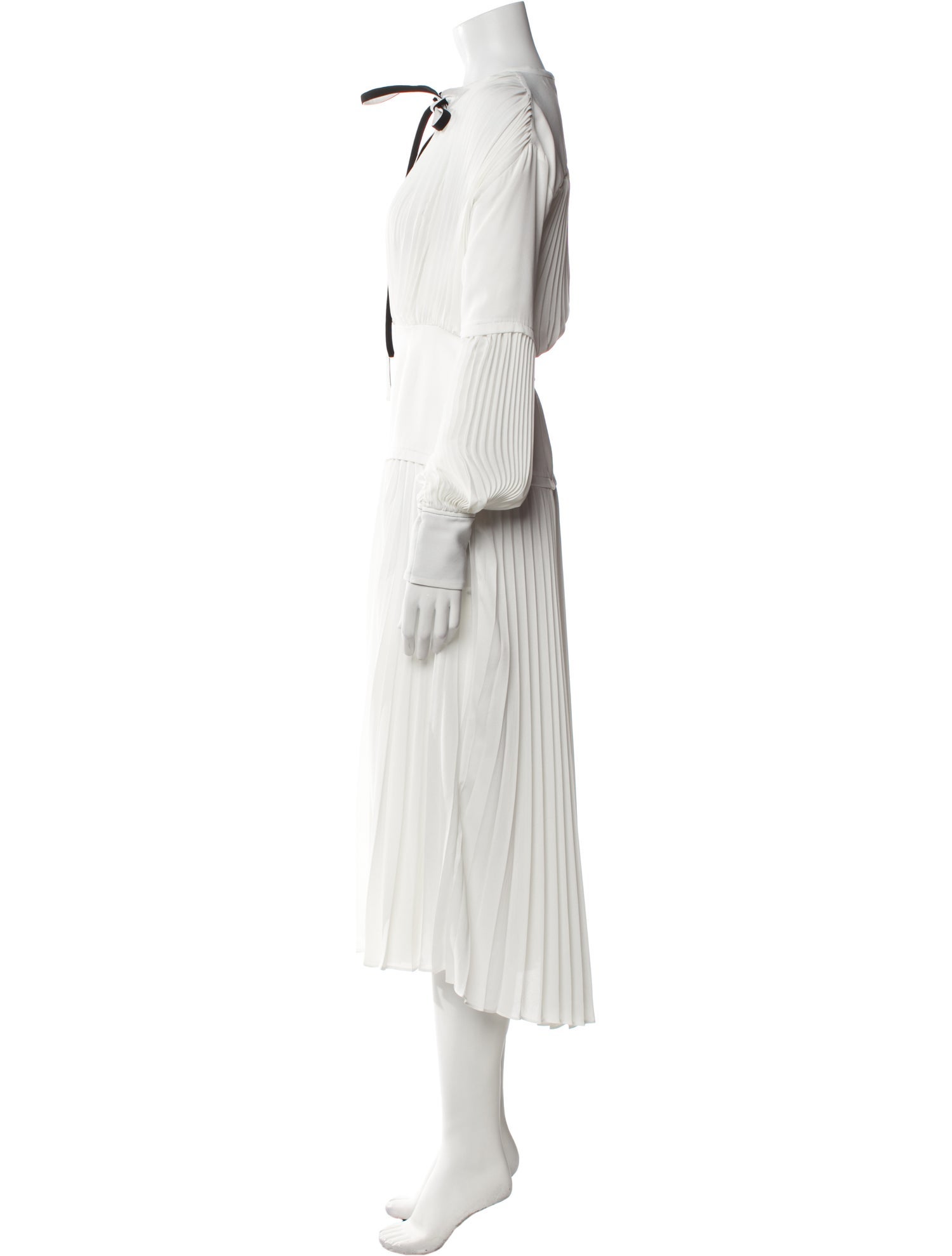 Proenza Schouler Mock Neck Long Dress