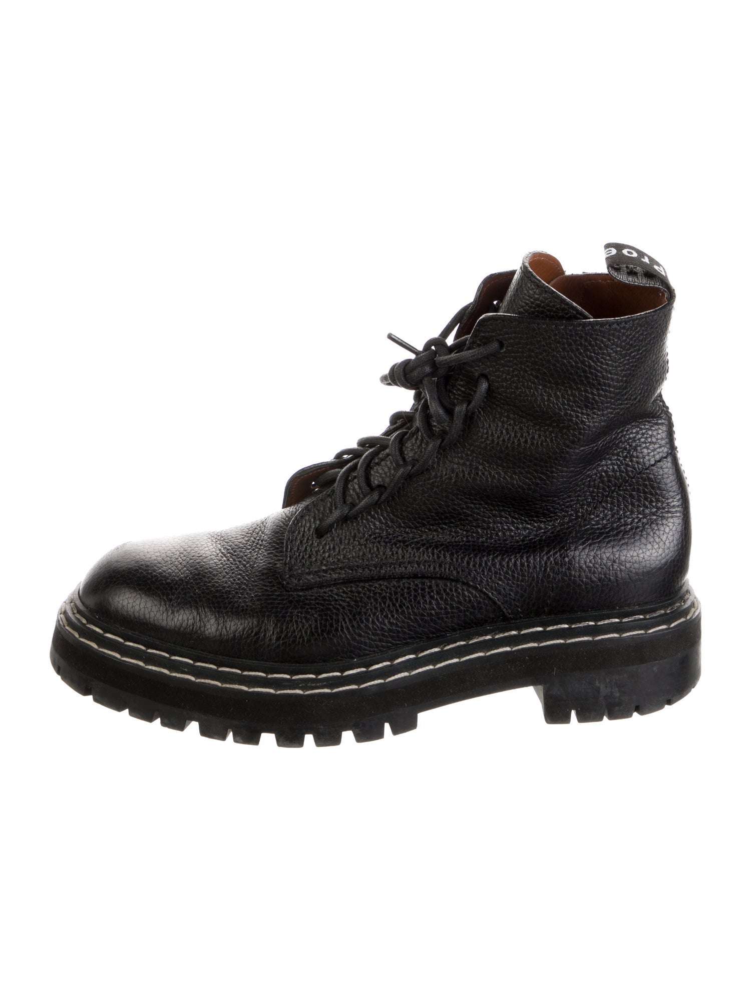 Proenza Schouler Leather Combat Boots