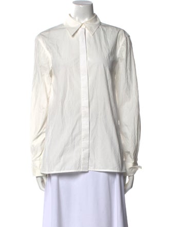 Proenza Schouler Long Sleeve Button-Up Top