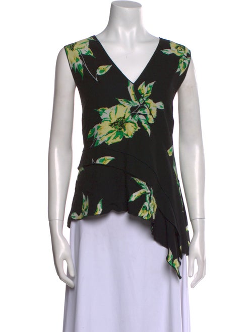 Proenza Schouler Silk Floral Print Blouse
