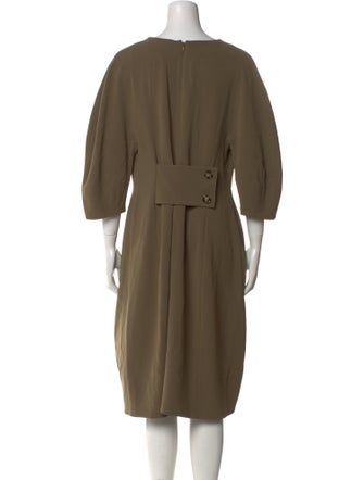 Proenza Schouler V-Neck Midi Length Dress