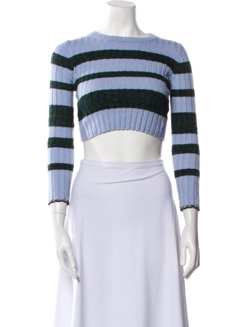 Proenza Schouler Wool Striped Crop Top