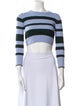 Proenza Schouler Wool Striped Crop Top