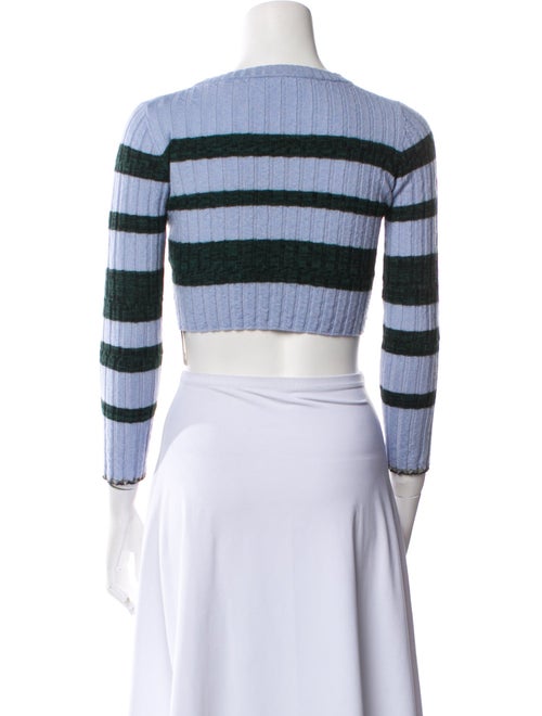 Proenza Schouler Wool Striped Crop Top